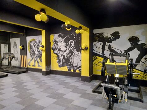 Gym murals/ Gym interior. | Gym interior, Gym wall decor, Home gym design