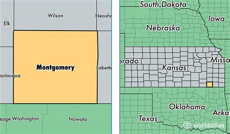 Montgomery County, Kansas / Map of Montgomery County, KS / Where is ...