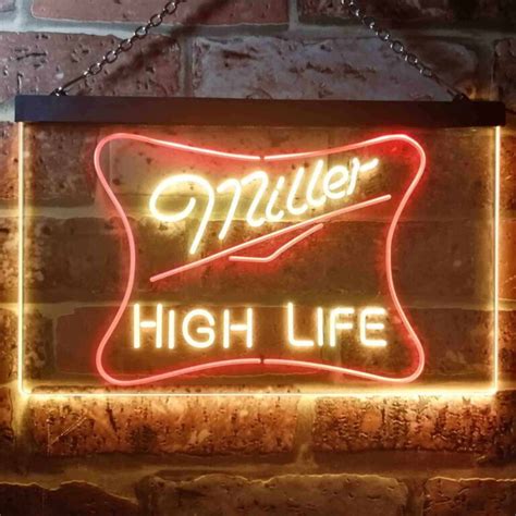 Miller High Life 3 LED Neon Sign - neon sign - LED sign - shop - What's your sign?