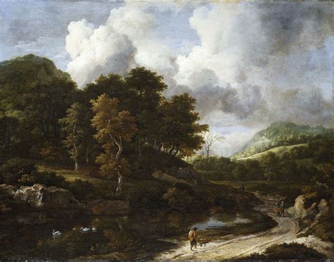 A Wooded Landscape Painting | Jacob van Ruisdael Oil Paintings