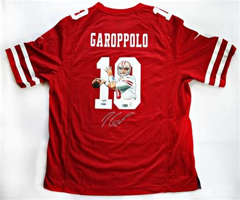 Jimmy Garoppolo Signed & Hand Painted 49ers Nike Pro Line Jersey - Big Time Bats