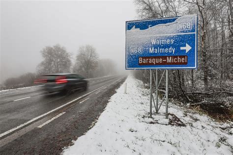 First snow arrives in the higher parts of Belgium (photos)