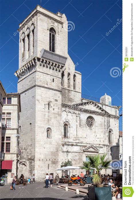 Nimes Cathedral Provence France Editorial Photo - Image of provence ...