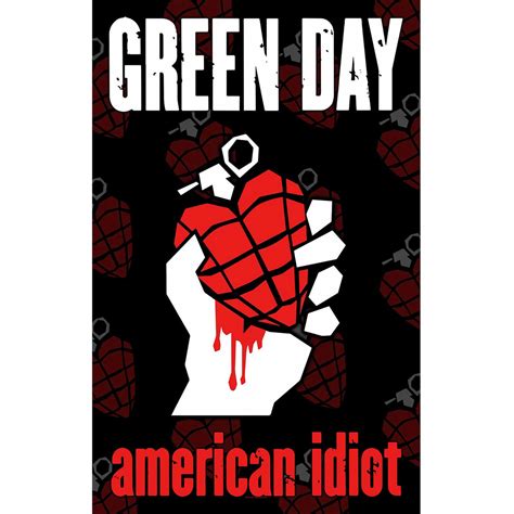 Green Day 'American Idiot' Textile Poster | Eyesore Merch