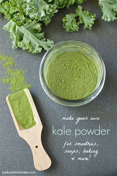 Make your own kale powder for smoothies, soups, baking and more ...