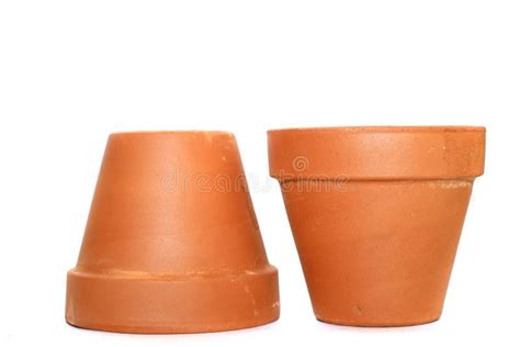 Clay flower pots stock image. Image of flower, macro - 27665977