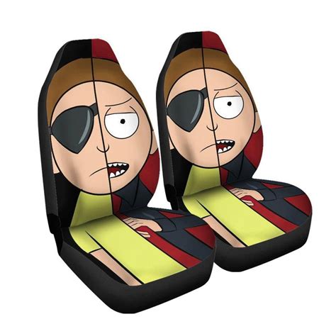 Rick And Morty Car Seat Covers – Car Accessories – Evil Morty Pirate ...