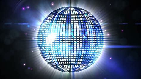 Shiny Blue Disco Ball Spinning Around Stock Video - Video of loopable, nightlife: 43713099