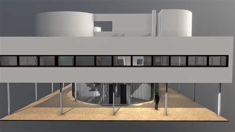 SIWM-----VILLA SAVOYE-Le Corbusier - Download Free 3D model by ...
