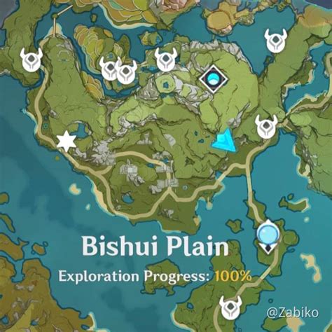 Bishui Plain Exploration Progress 100% Genshin Impact | HoYoLAB