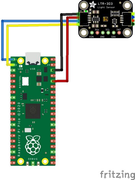 Raspberry Pi Pico and LTR329 UV Light Sensor circuitpython example - rp2040 learning