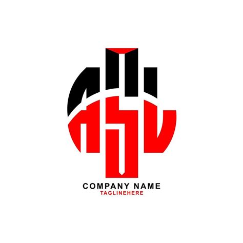 creative ASL letter logo design with white background 10965481 Vector ...