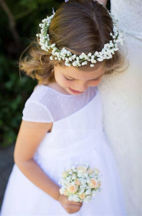 √100以上 baby's breath flower crown toddler 234701-How to make baby's ...