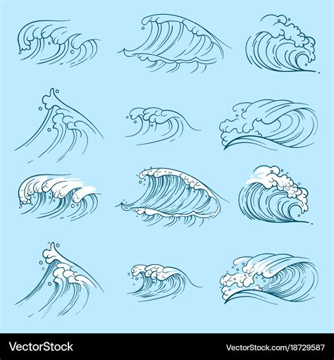 How To Draw Ocean Waves Step By Step - Akjeras