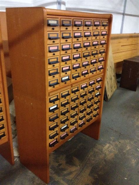 Vintage Library Card Catalog Cabinets for Sale- a couple available ...