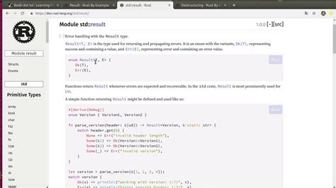 Rust pattern matching examples- enum,struct,pointers etc match - YouTube