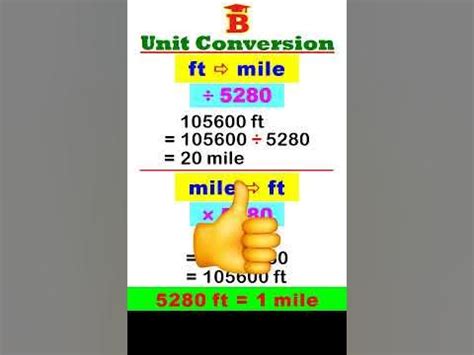 ft to mile, mile to ft Conversion - YouTube