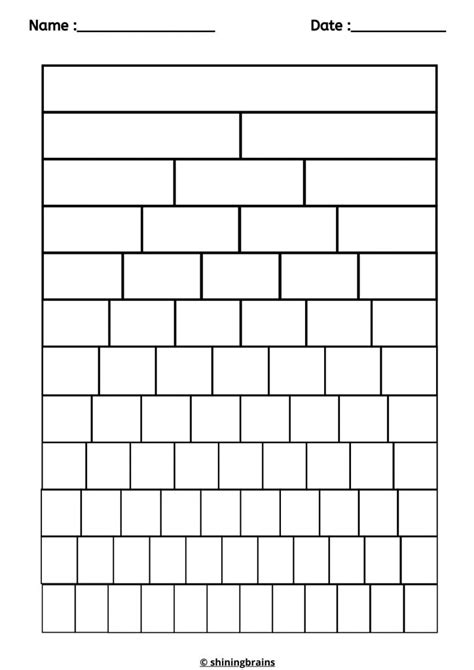 Fraction Wall Printable - FREE Blank Fraction Wall Sheets- Shining Brains