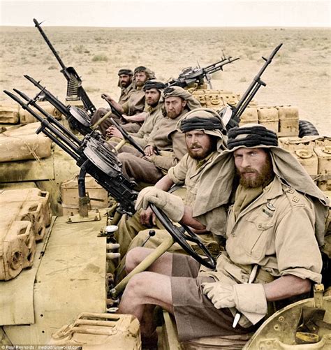 Spectacular colourised photos show SAS and SBS on campaign | Daily Mail Online