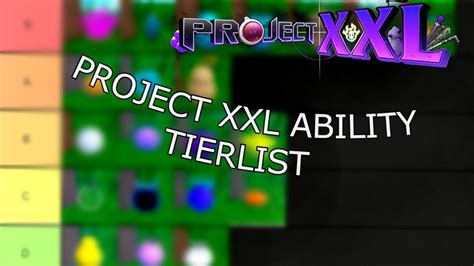 [Project XXL] ABILITY PVE TIER LIST - YouTube