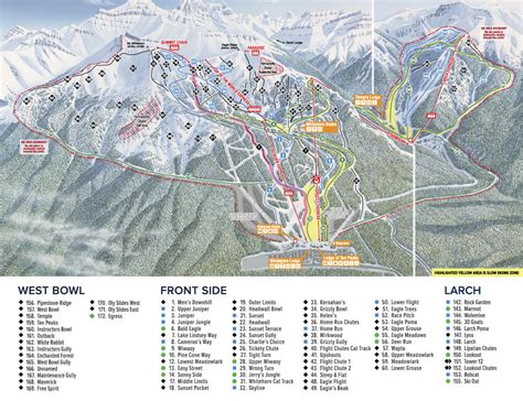 Banff/Lake Louise Trail Maps | Ski Map | Ski.com