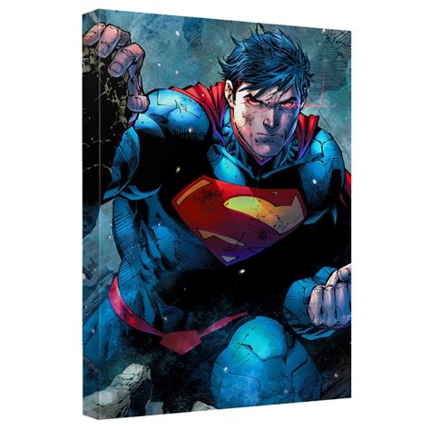 SUPERMAN RUBBLE LICENSED CANVAS WALL ART