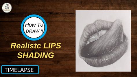 How to Draw & Shade lips in pencil | pencil drawing realistic lips | Hyper realistic lips ...