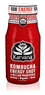 Caffeine in Karvana Kombucha Energy Shot