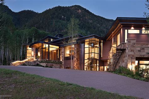 15,000 Square Foot Modern Mountain Mansion In Aspen, CO | THE AMERICAN ...