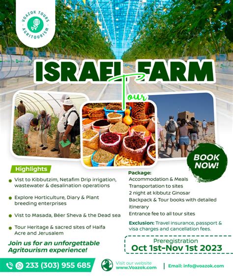 Brochure Israel ag tour - Voazok Tours Ghana -Official Website