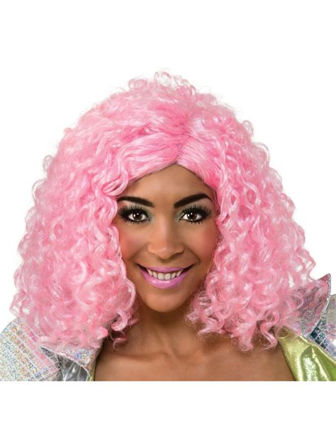 Women's Nicki Minaj Pink Curly Wig