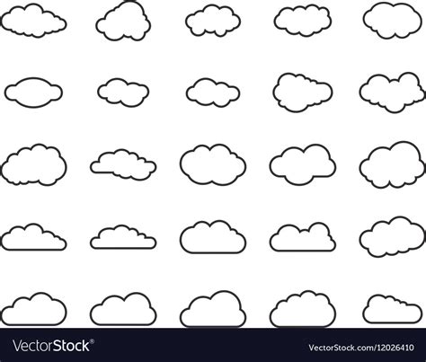 Cloud Outline Printable - vrogue.co