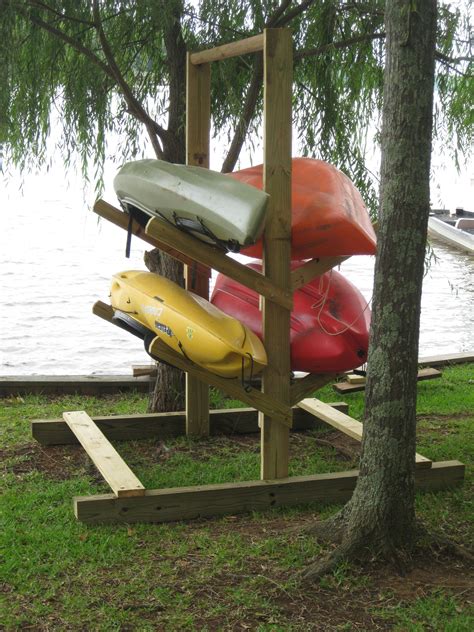 Homemade kayak rack | Lake tips. | Pinterest