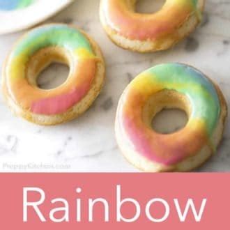 Rainbow Donuts - Preppy Kitchen