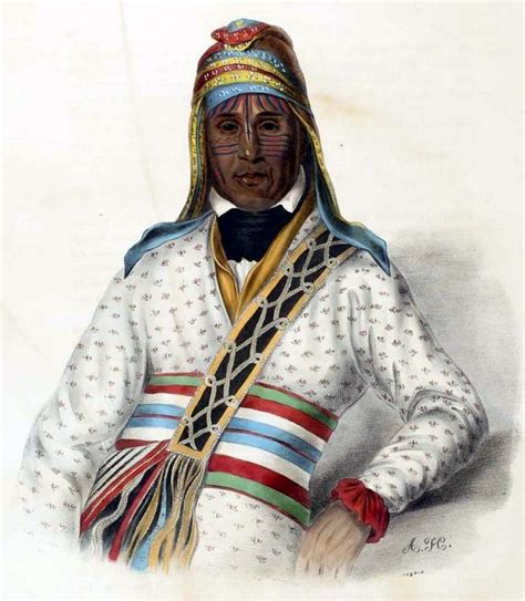 Yoholo-Micco. A Creek Chief, from History of the Indian Tribes of North America | Access Genealogy