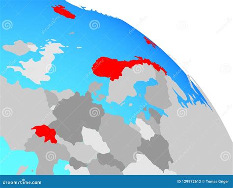 EFTA countries on globe stock illustration. Illustration of switzerland - 129972612