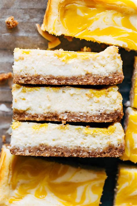 Creamy Coconut Mango Cheesecake Bars | Butternut Bakery