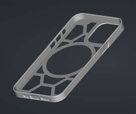 iphone 12 pro max case with cutout for magsafe by stoneburner | Download free STL model ...