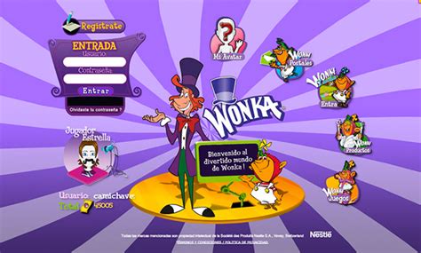 Willy Wonka Products Latin American Website on Behance