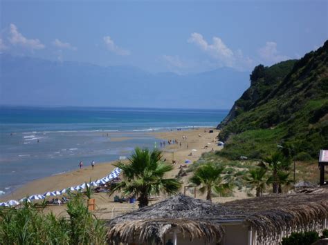 Agios Stefanos Beach aka as San Stefanos Beach on the North West coast of Corfu makes an ideal ...