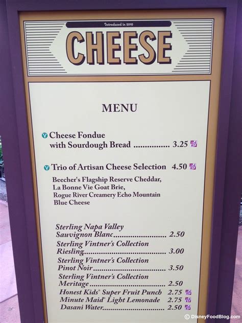 Cheese: 2012 Epcot Food and Wine Festival