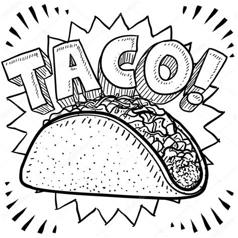 Tacos Drawing at GetDrawings | Free download