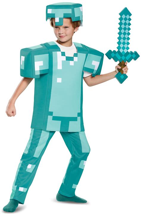 Minecraft Armor Deluxe Child Costume - PureCostumes.com