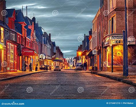 Dieppe, New Brunswick, Canada. Generative AI. Stock Illustration - Illustration of travel ...