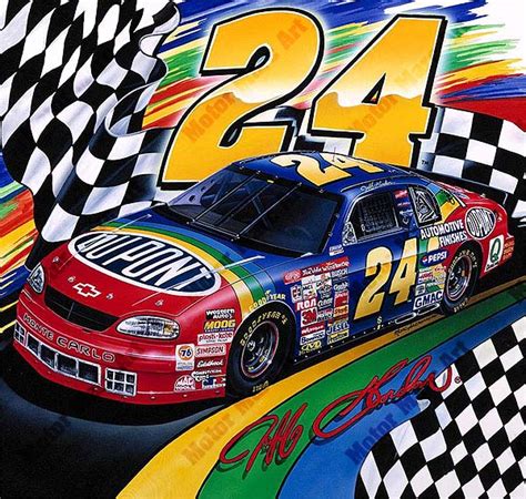 NASCAR Artwork | Jeff Gordon | Race Car Artwork | Motor Marc