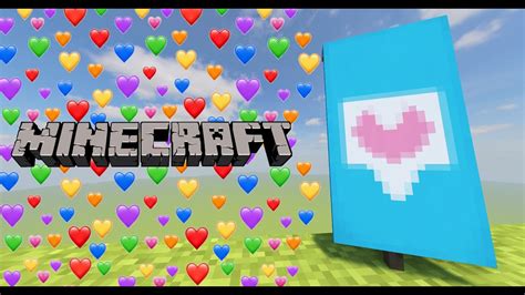 HEART TEXT banner tutorial in Minecraft! - YouTube