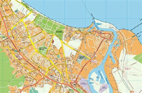 Gdansk EPS map. EPS Illustrator Map | Vector maps