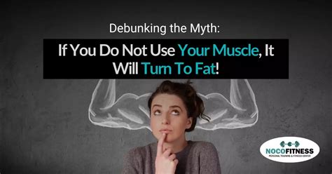 Debunking the Myth: Your Muscle Turn To Fat | NoCo Fitness