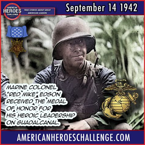 Merritt Edson Medal of Honor | American Heroes Challenge