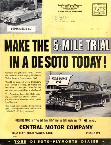 1952 DeSoto FireDome V-8 Sedan & Powermaster Six Convertib… | Flickr